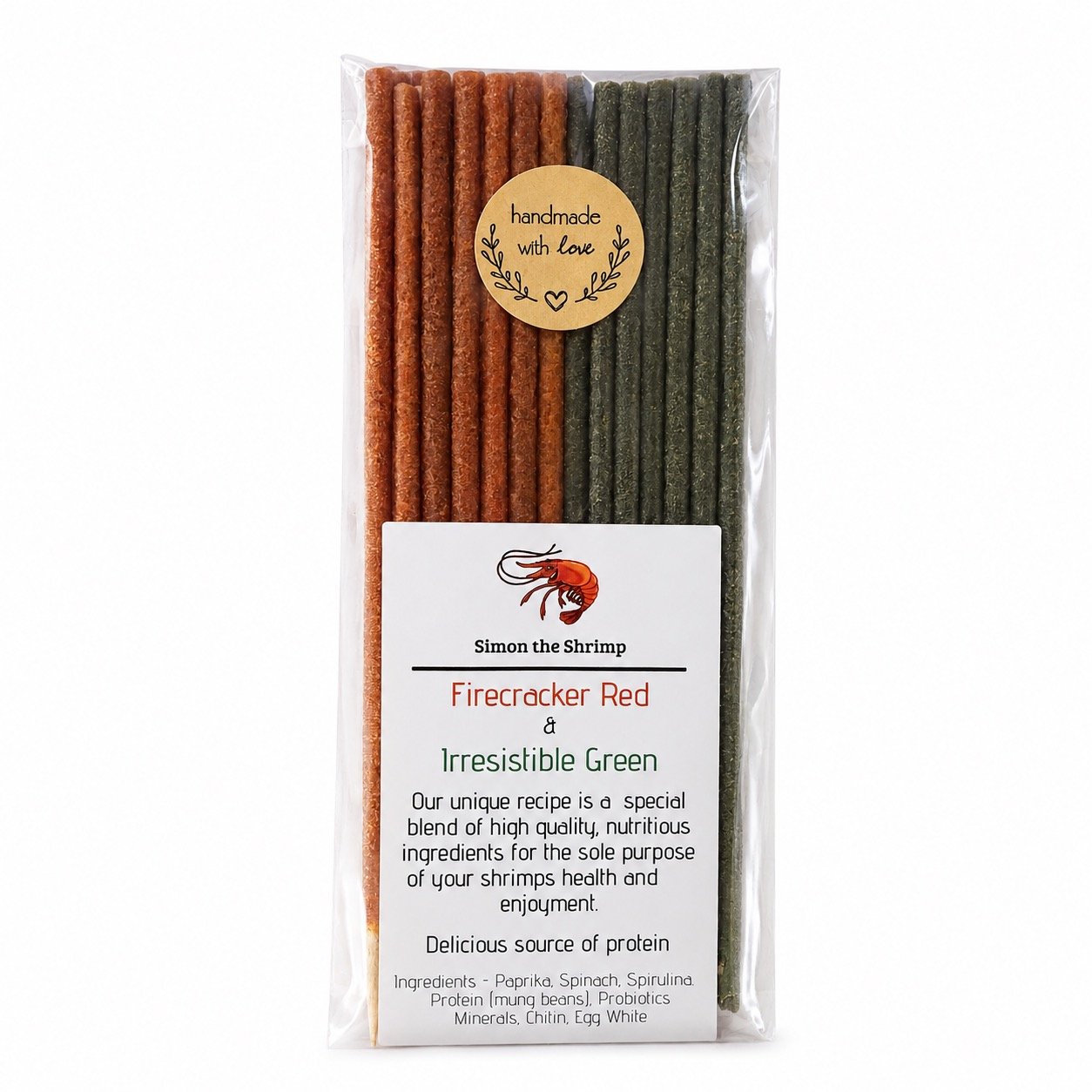 Red & Green Mixed Shrimp Lollies