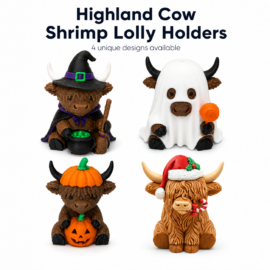 Shrimp Lolly Holders Highland Cow