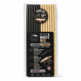 Black & White Mix Shrimp Lollies